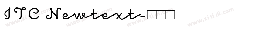 ITC Newtext字体转换